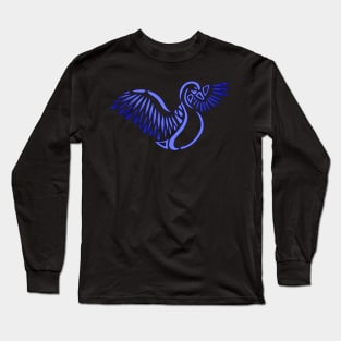 Swan Tribal Design Long Sleeve T-Shirt